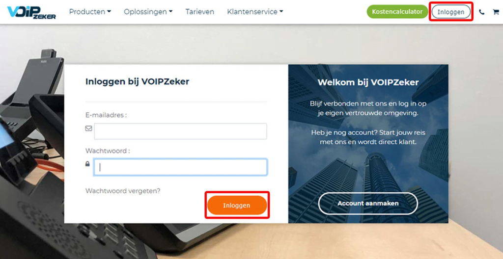Inloggen Belplan