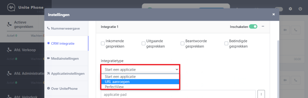 Stap 4 CRM Intergratie