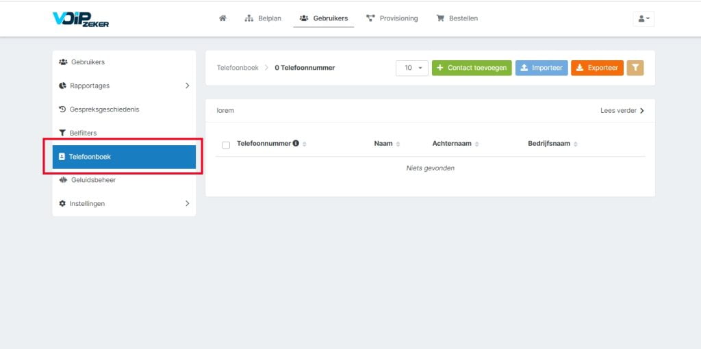 online telefoonboek importeren 2