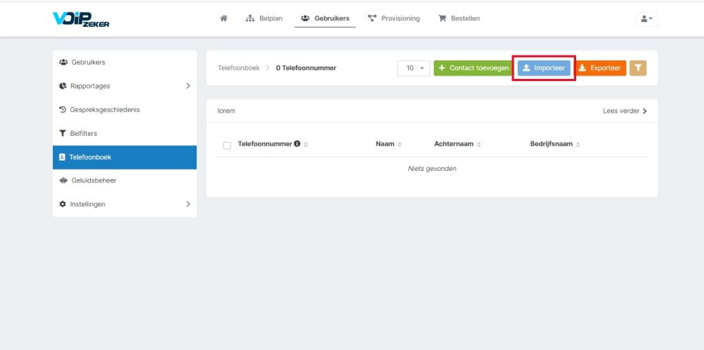 online telefoonboek importeren 3