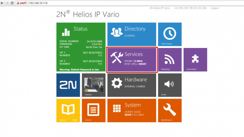 2N Helios Provisioning3