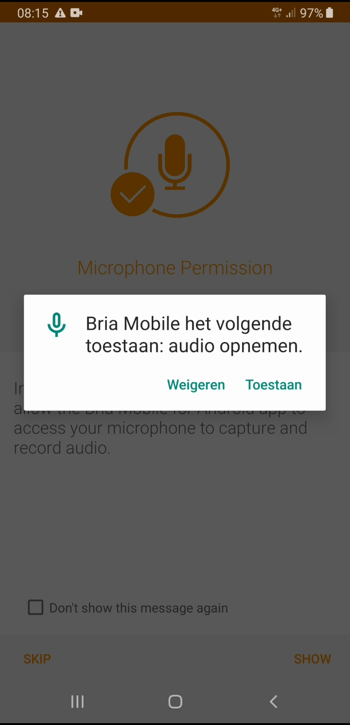 Bria Android13