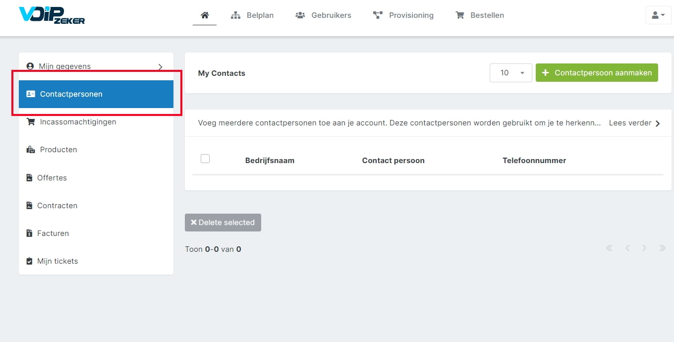 5 Hoe kan ik mijn contactpersonen toevoegen?