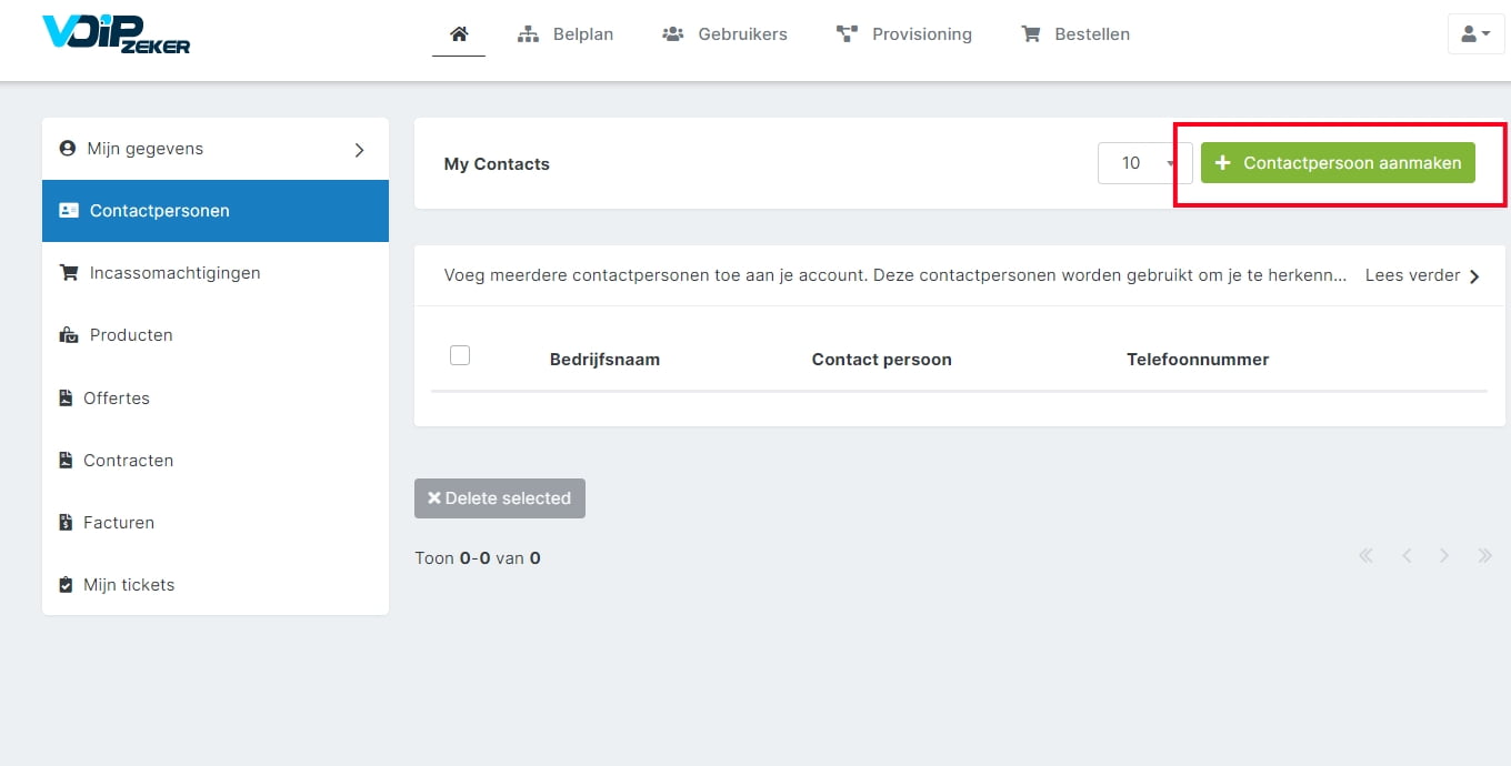 6 Hoe kan ik mijn contactpersonen toevoegen?