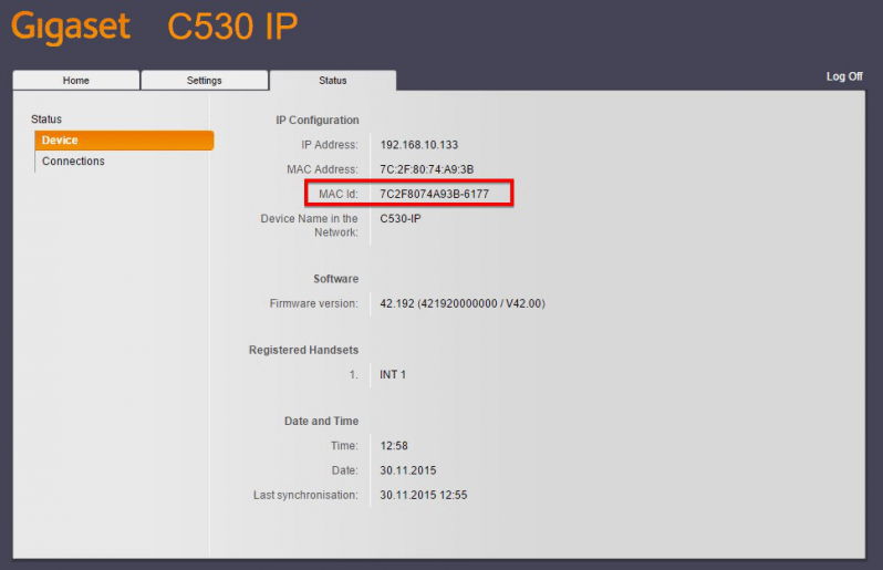 Gigaset C530 IP 8