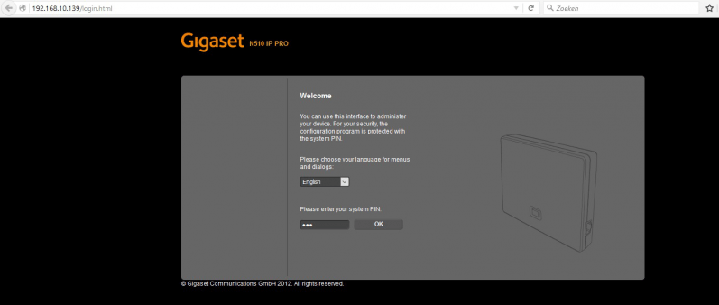 Gigaset N510 IP Pro DECT base 5