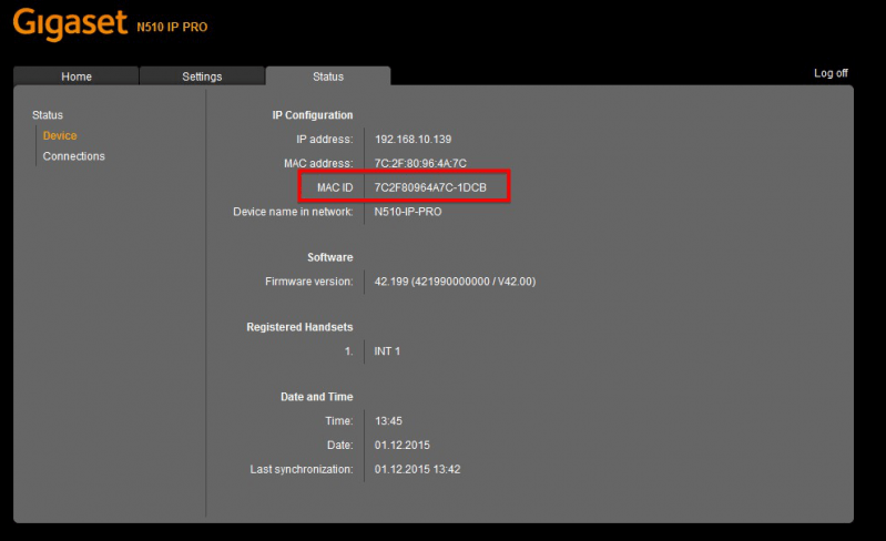 Gigaset N510 IP Pro DECT base 8