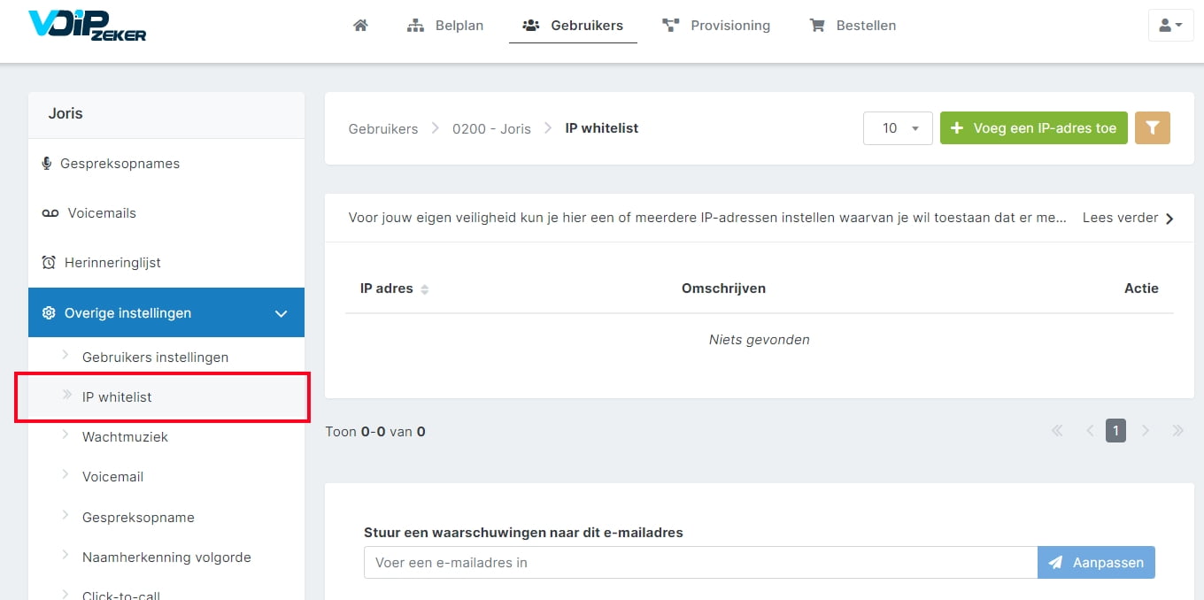 ip adres toevoegen