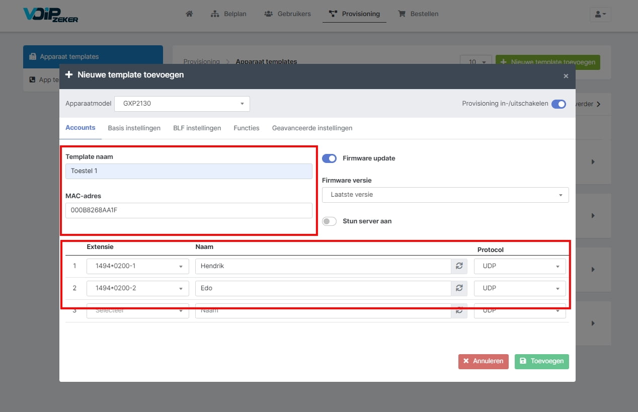 provisioning 3. 1