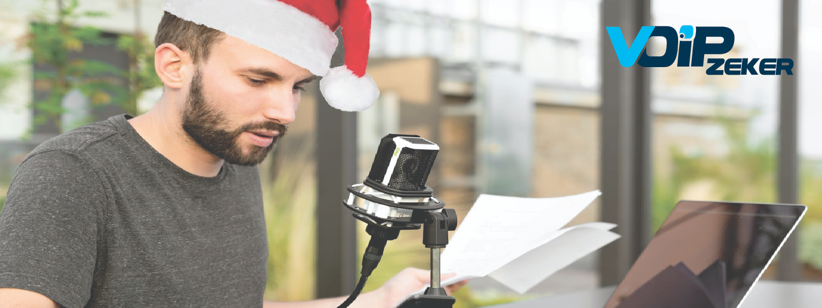 Spreek je zakelijke voicemail in voor de feestdagen