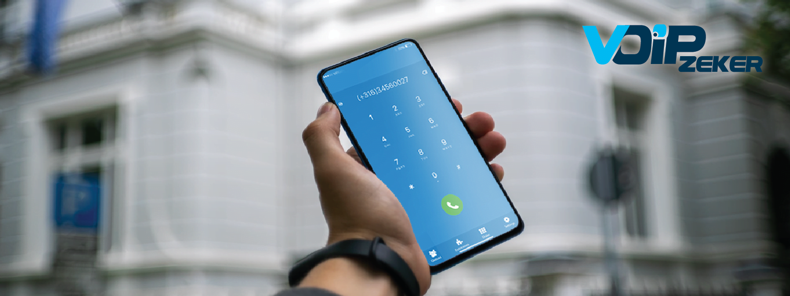 Vast nummer op mobiel integratie middels een softphone