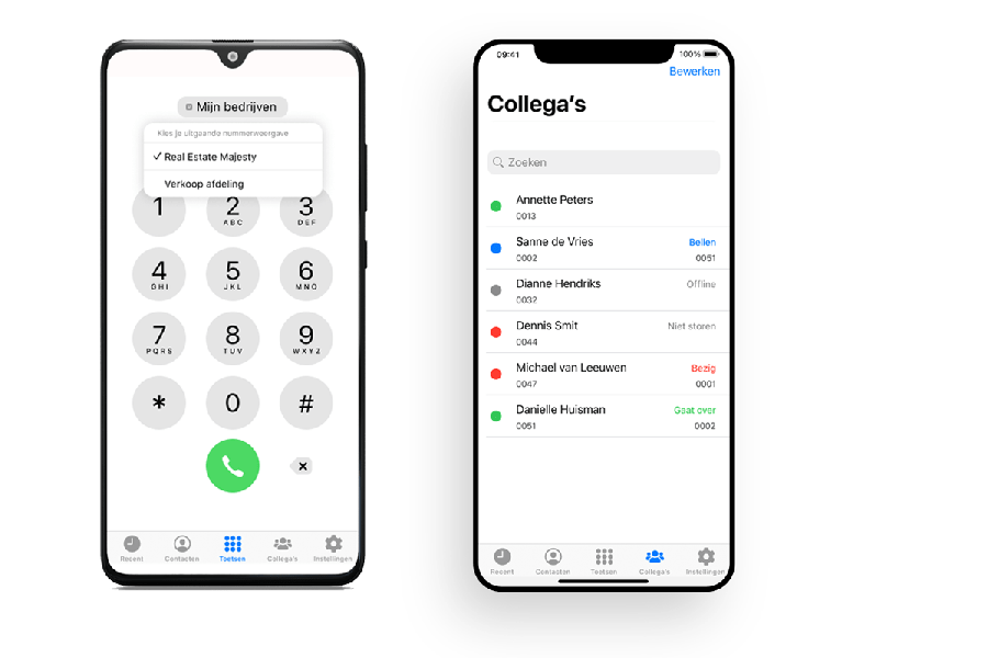 VoIP vast op mobiel app