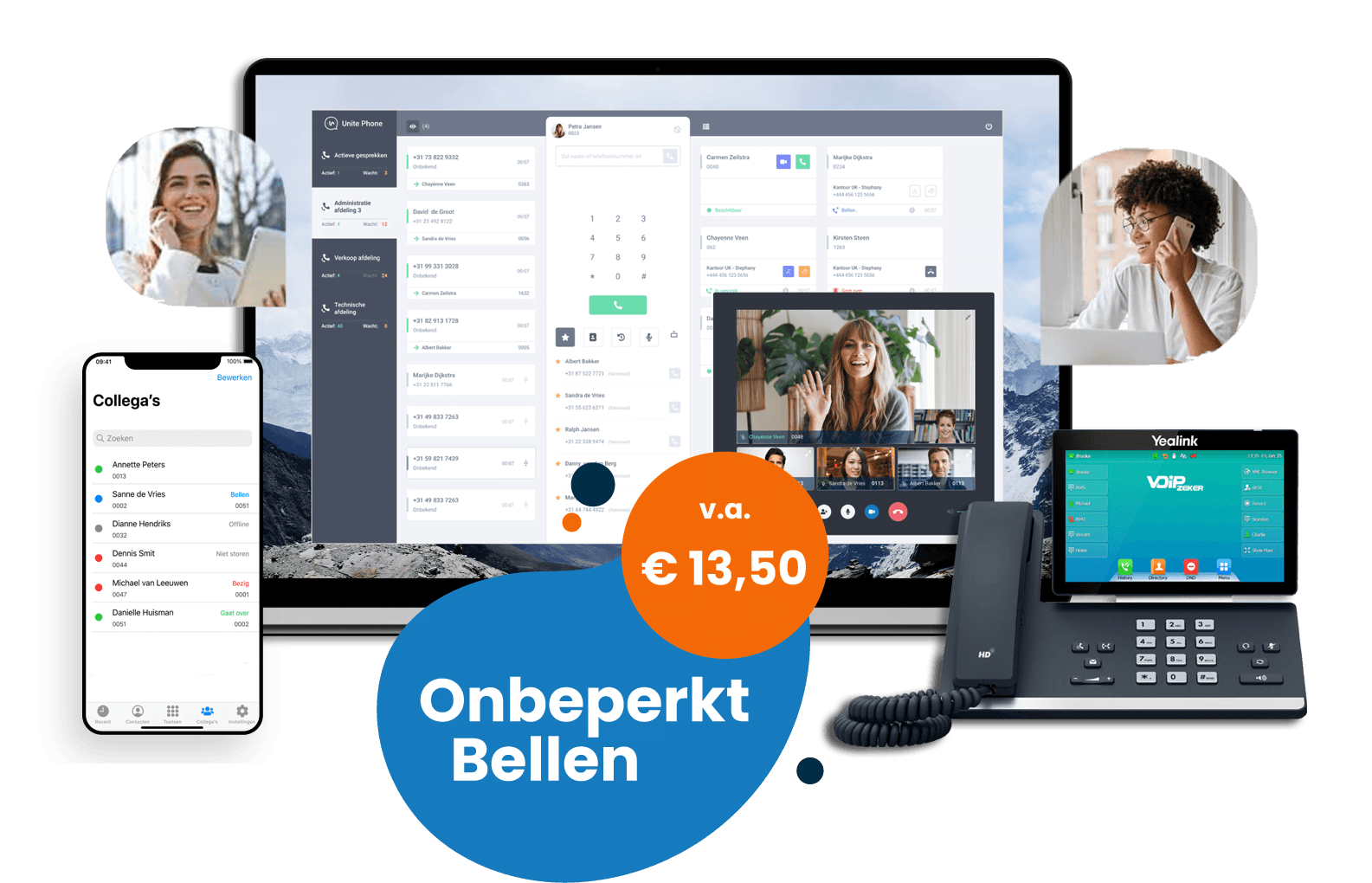 Zakelijke telefonie hosted voip
