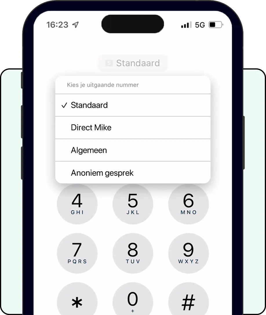 Vast op mobiel