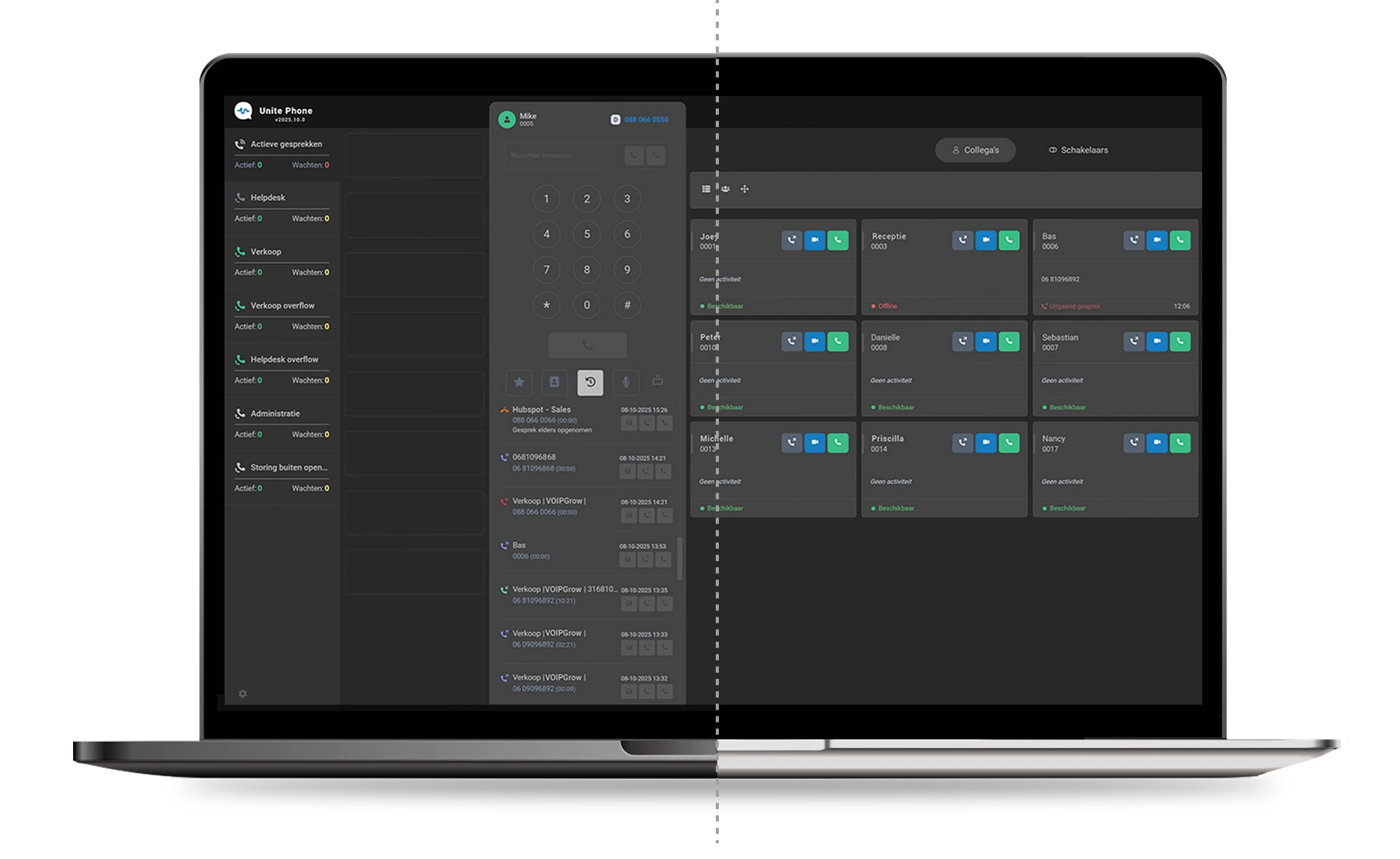 bellen met laptop desktop app