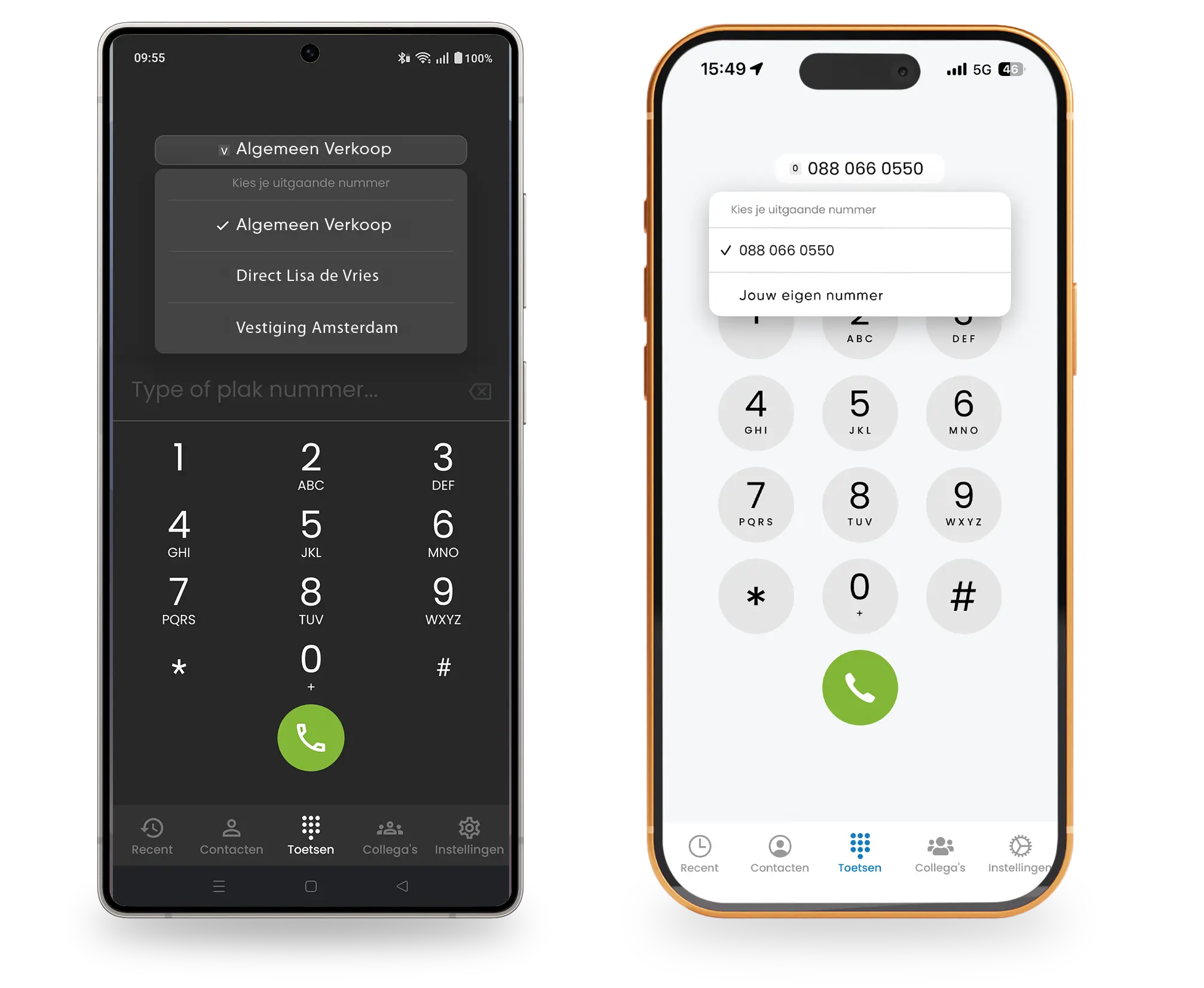 softphone mobiele app