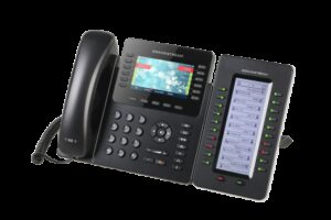 1 Grandstream GXP2170 + GXP2200EXT VoIP telefoon
