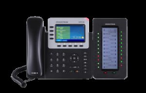 1 Grandstream GXP2140 + GXP2200EXT VoIP telefoon