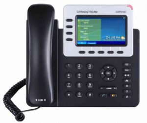 2 Grandstream GXP2140 + GXP2200EXT VoIP telefoon