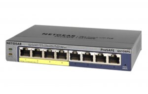 2 Netgear ProSafe Plus GS108PE-300EUS 8 Poort (4x PoE) Gigabit Switch