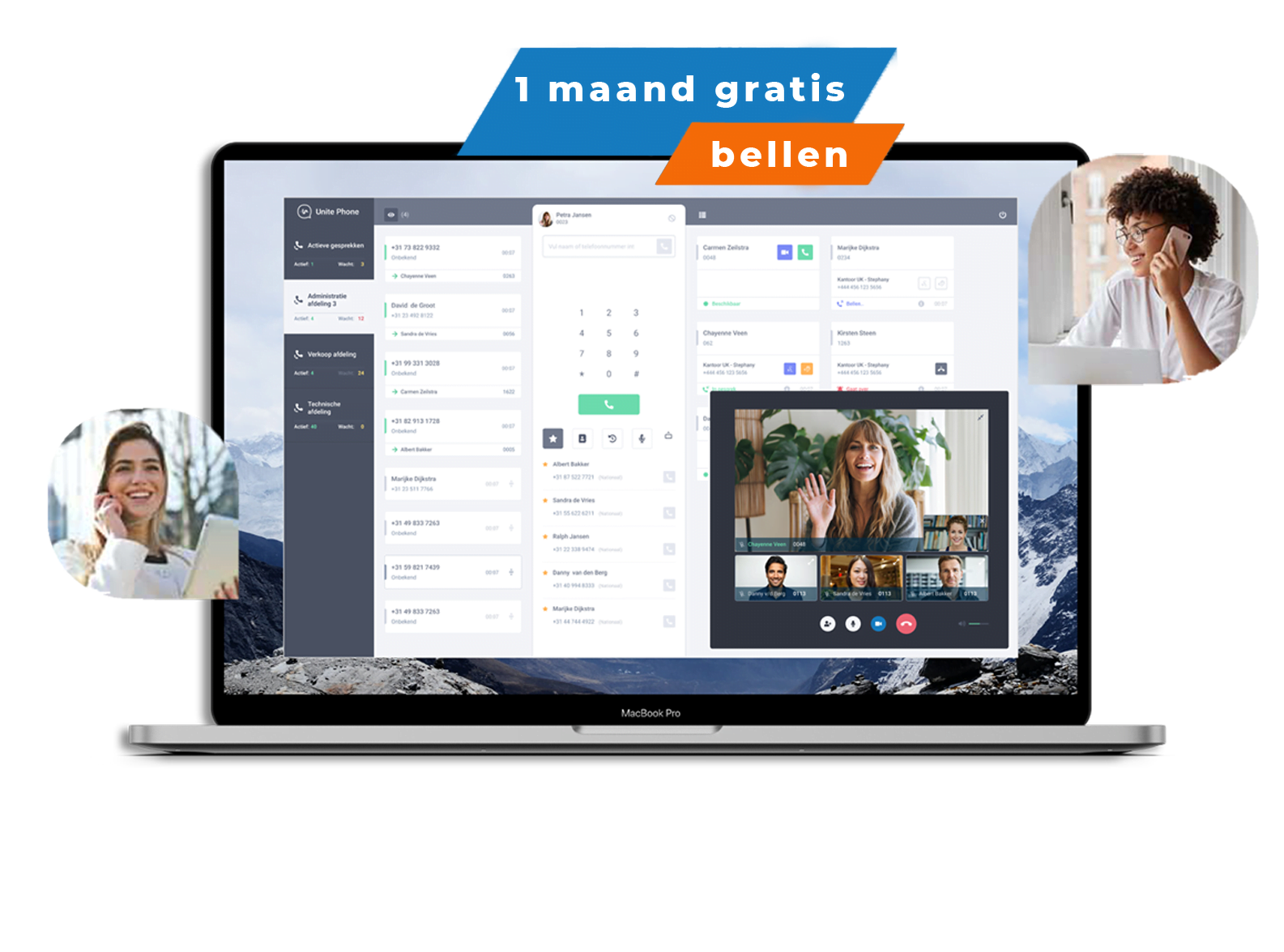 Unite Phone bellen via desktop