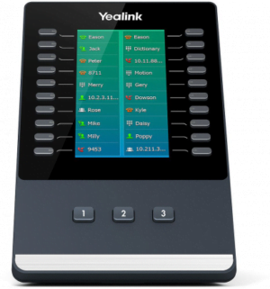 3 Yealink SIP-T58A VoIP telefoon + EXP50 LCD Expander