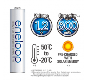 2 Rechargeable Batterij AAA 1,2V 800 mAh (2 stuks)